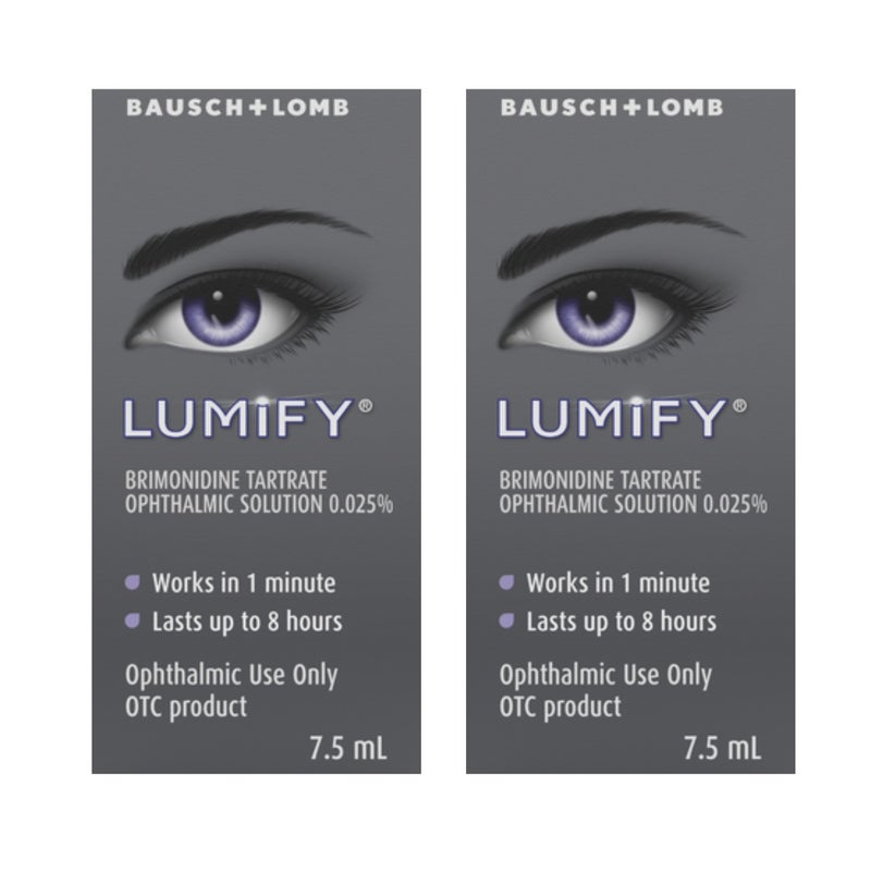 Lumify عبوتان من لوميفاي نقط للعين لتخفيف احمرار العينين 7.5 مل - Image 1