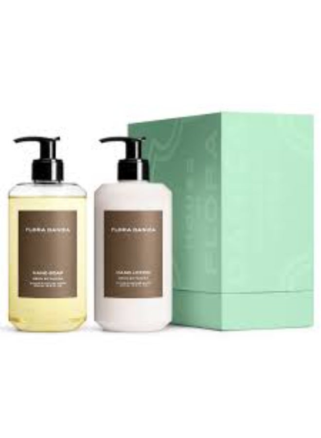 FLORA DANICA Neon Botanical Hand Soap and Hand Cream - Image 1
