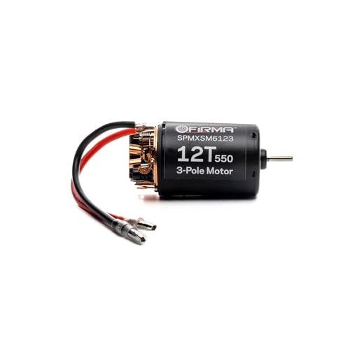 Spektrum Smart Firma 12T Rebuildable 550 3 Pole Brushed Motor, SPMXSM6123 - Image 2