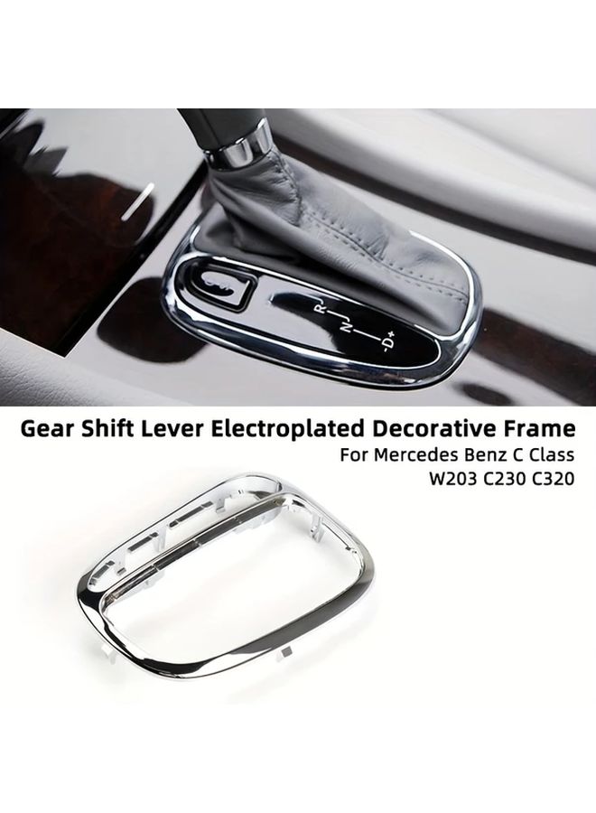 غطاء تقليم ناقل الحركة الفضي إطار لوحة الإطار للفئة C W203 C230 C320 - Image 1