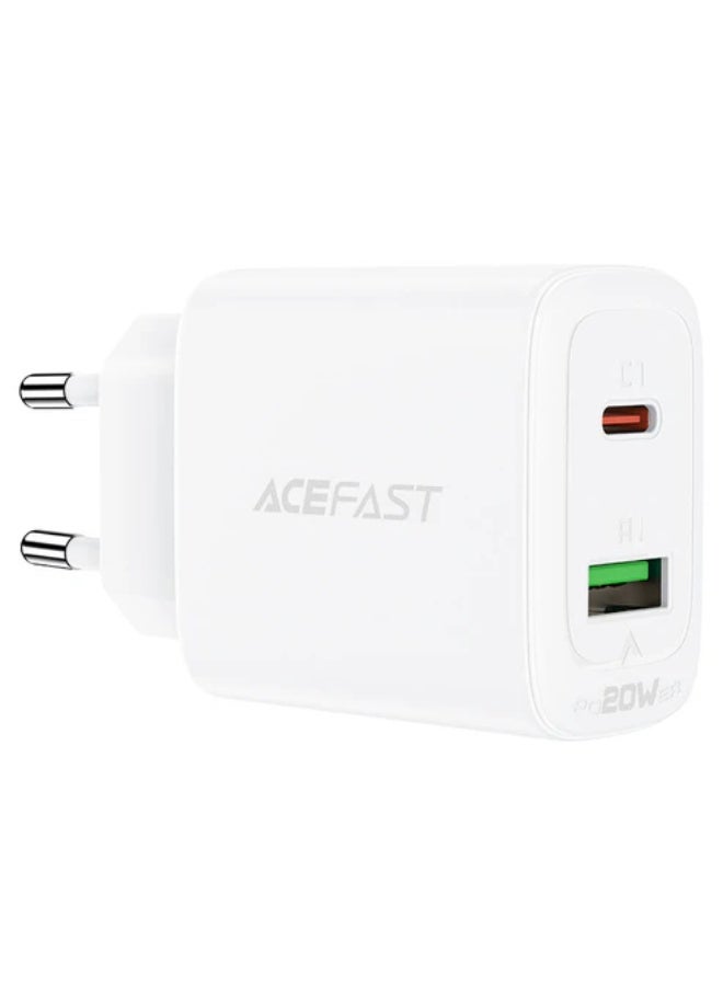 أسيفاست شاحن ACEFAST A25 PD20W (USB-C+USB-A) ثنائي المنفذ - Image 5