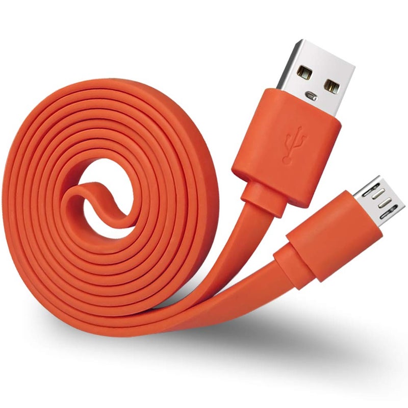 SCOVEE Charger Cord for JBL Speaker,Flat Micro USB Charging Power Supply Cable Cord Line for JBL Speaker Earphone Headphone Charge Replacement 3FT - Image 1
