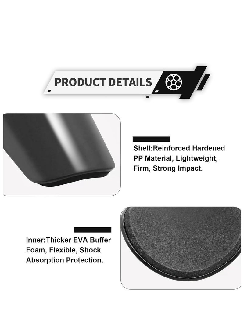 واقيات الساق لكرة القدم الصغيرة للأطفال الصغار والأطفال والشباب والبالغين - صغيرة جدًا وخفيفة الوزن ومريحة لجميع الأعمار والجنسين - Image 3