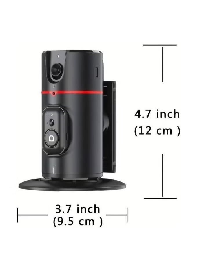 ELTRAZONE P02 Auto Face Tracking Phone Holder with 360° Rotation – Smart Tripod Stand & Selfie Stick with AI Object Tracking, Hands-Free Cameraman Mount for Vlogging, Live Streaming, TikTok, YouTube, Selfies, Compatible with iOS & Android Smartphones - Image 2