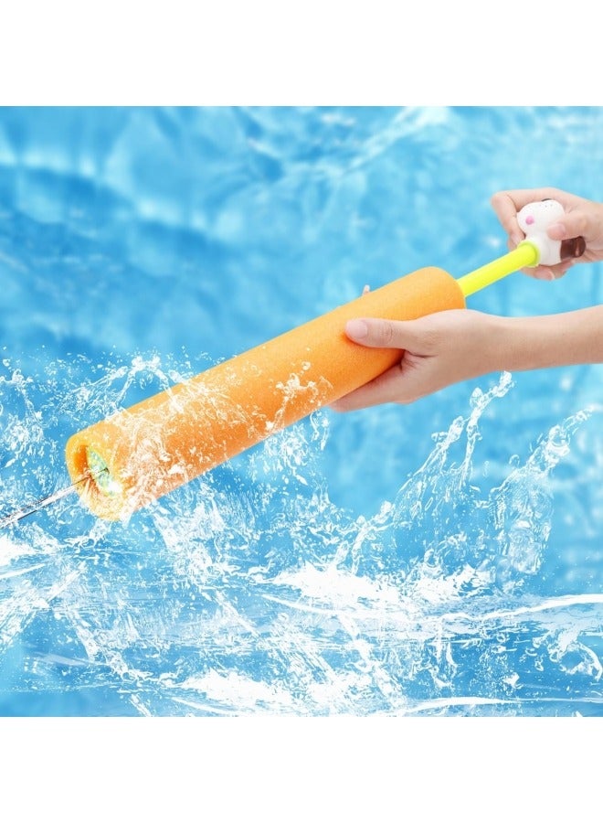 GGEROU Water Blaster for Kids & Adult, 4 Pack Water Cannon Foam Toys Noodles Pump Action Squirt Gun for Pool, Beach, Yard, Party Play - Image 5