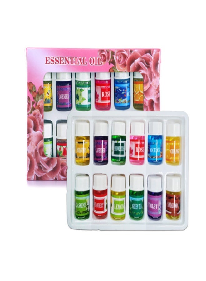 3ML 12PCS Natural Essential Oils Set Water-soluble Aroma Essential Aromatherapy Oil for Oil Diffuser Humidifier - Image 1