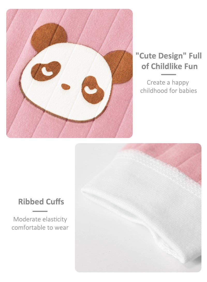 EzzySo طقم ملابس للأطفال حديثي الولادة 20 قطعة قطن من الفئة A هدية لأربعة مواسم مع بدلات وقبعات وأحذية - قاع قابل للضغط وخالي من العظام (وردي) - Image 2