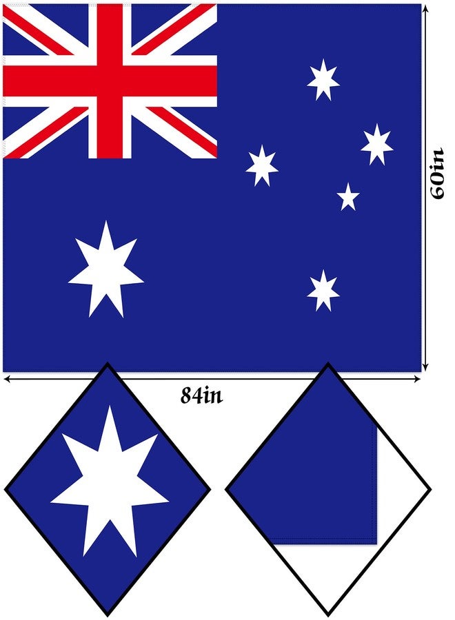 Hafangry Australian Flag Tablecloth Australia Day Decoration International Flag Kitchen Dining Room Home Decor-60×84inch - Image 3