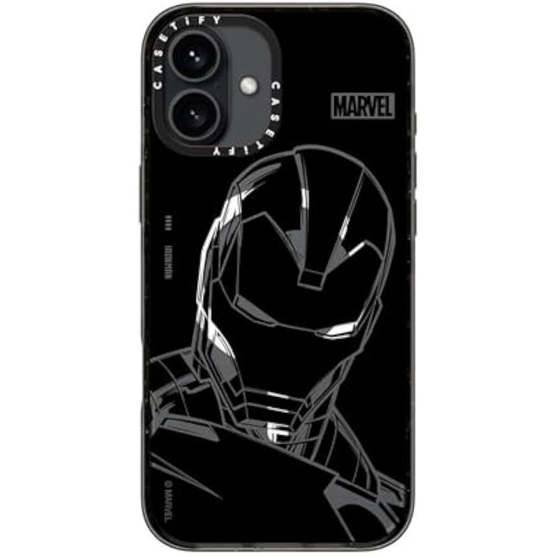 كاستيفي كاسيتي حافظة امباكت ايفون 16 بلس 【ايرون مان كو-لاب / 4X اختبار السقوط من الدرجة العسكرية / حماية من السقوط بطول 8.2 قدم / متوافق مع ماج سيف】 - ايرون مان - اسود - اسود شفاف - Image 5