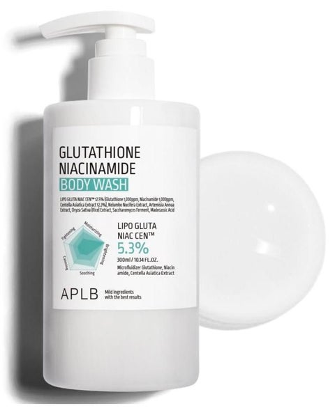 aplb glutathione niacinamide supplement APLB Glutathione Niacinamide Body Wash , 10.14 fl oz (300 ml) | Best Price  KSA