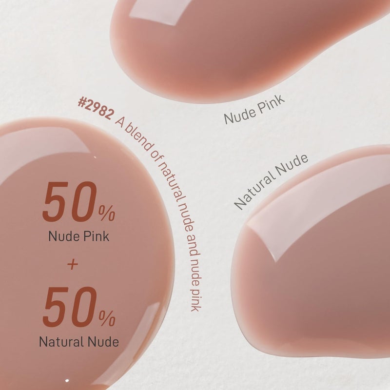 GAOY Nude Jelly Gel Nail Polish, 16ml Sheer Translucent Netural Soak Off Gel Polish, UV Light Cure for Nail Art DIY, 2982 Natural Pink - Image 5