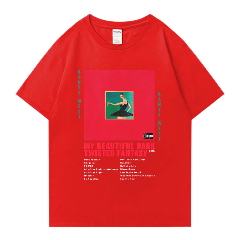Rapper Kanye West My Beautiful Dark Twisted Fantasy 2024 T Shirt - Image 1