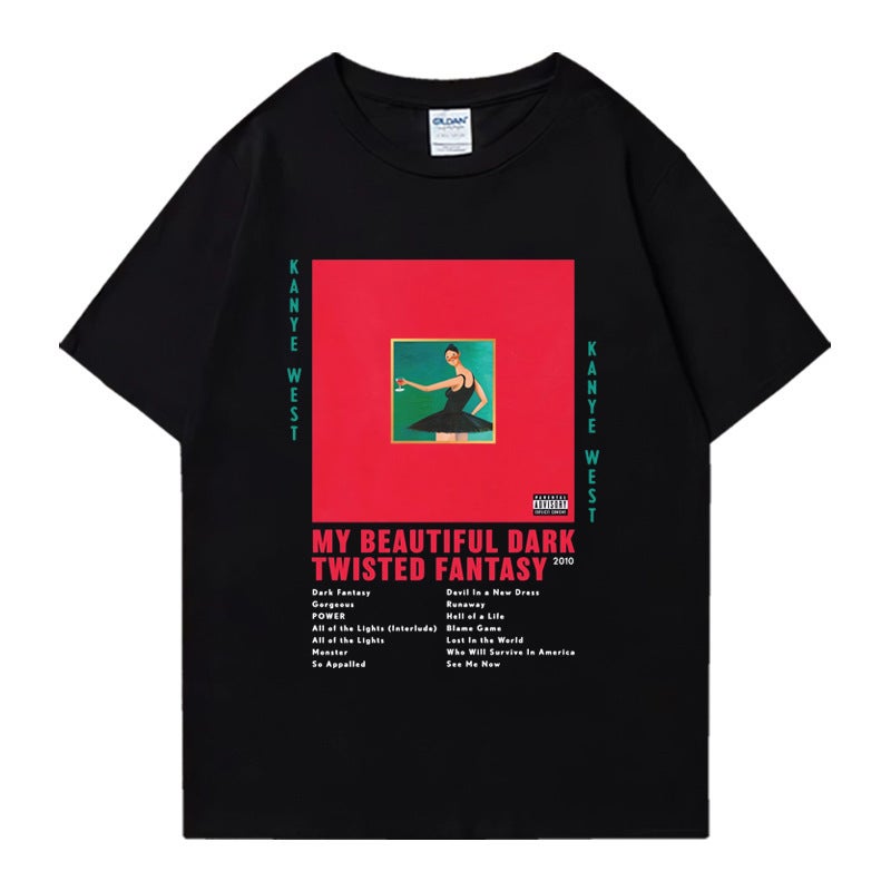 Rapper Kanye West My Beautiful Dark Twisted Fantasy 2024 T Shirt - Image 2