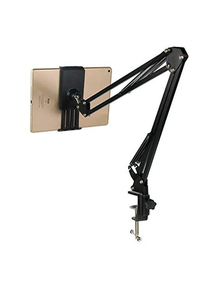 دوسالا حامل هاتف للسرير، حامل لجهاز iPad اللوحي للمكتب، مشبك ذراع طويل مرن 360 درجة، ملحقات الهاتف المحمول للهواتف المحمولة والأجهزة اللوحية مثل iPhone/iPad/Samsung - Image 2