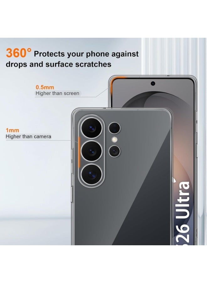 Soft TPU Silicone Case, Anti-Scratch Transparent Case Protection, [Ultra-Slim] Shock-Absorption Case Cover For Samsung Galaxy S26 Ultra - Image 2