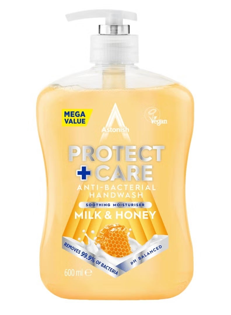 Protect + Care Anti-Bacterial Handwash  Milk & Honey 600ml