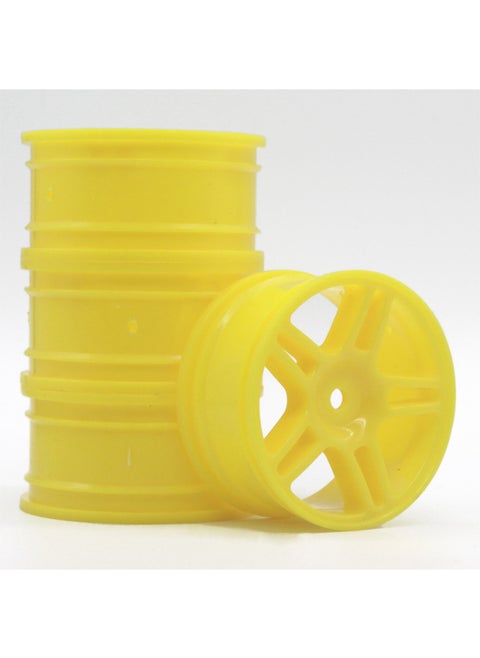 1:10 Flat Running Wheel Hub MoDel Car Drift Wheel Frame Oil AnD Electricity Rv Drift Racing Competition HSP Sakura D3D4-Color:Yellow