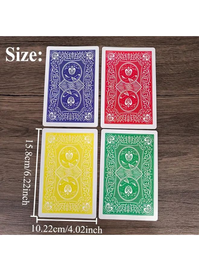 Disappearing Ace Magic Trick 4pcs Color Changing Poker Cards for Stage and Street Performances Party Gift - Image 2
