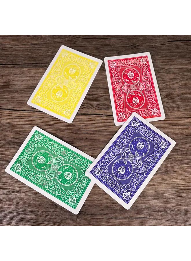 Disappearing Ace Magic Trick 4pcs Color Changing Poker Cards for Stage and Street Performances Party Gift - Image 5