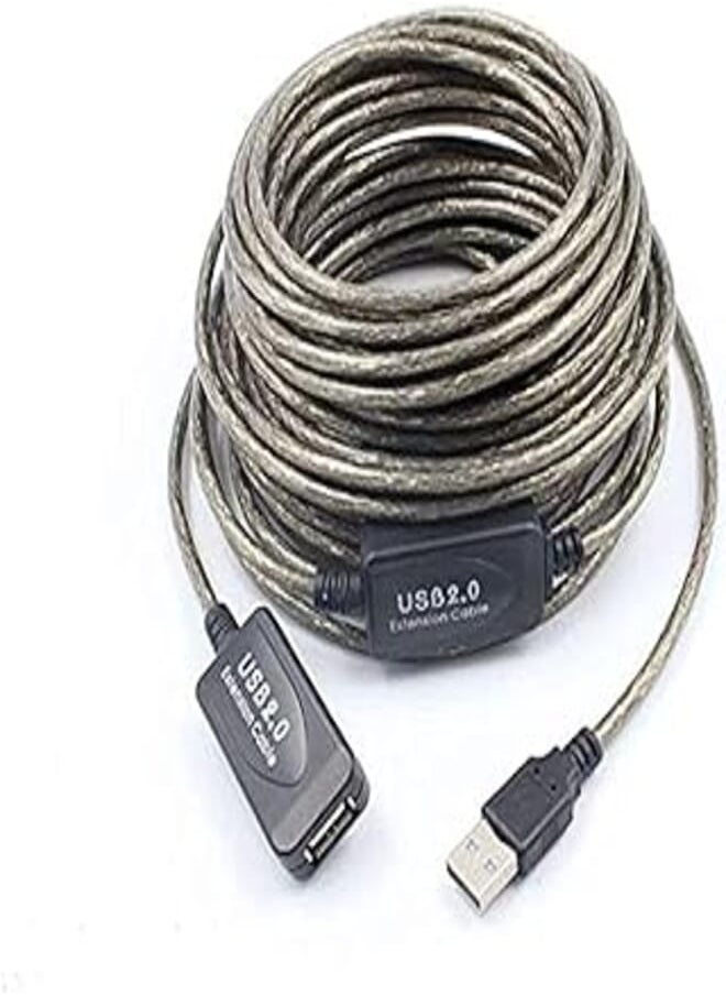 OR - 20M Cable Male to Female USB2.0 Extension Active Repeater 480Mbp for computer - Image 1