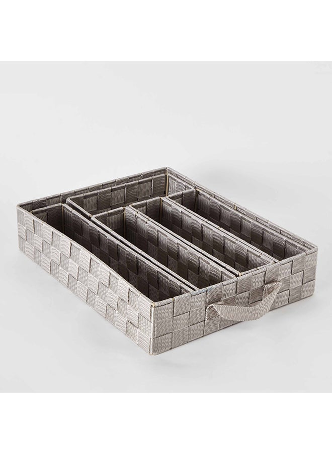 Strap 6-Piece Organiser Basket Set 38 x 7.6 x 30 cm