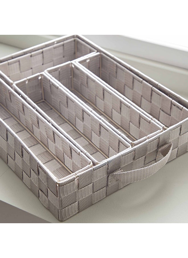 Strap 6-Piece Organiser Basket Set 38 x 7.6 x 30 cm