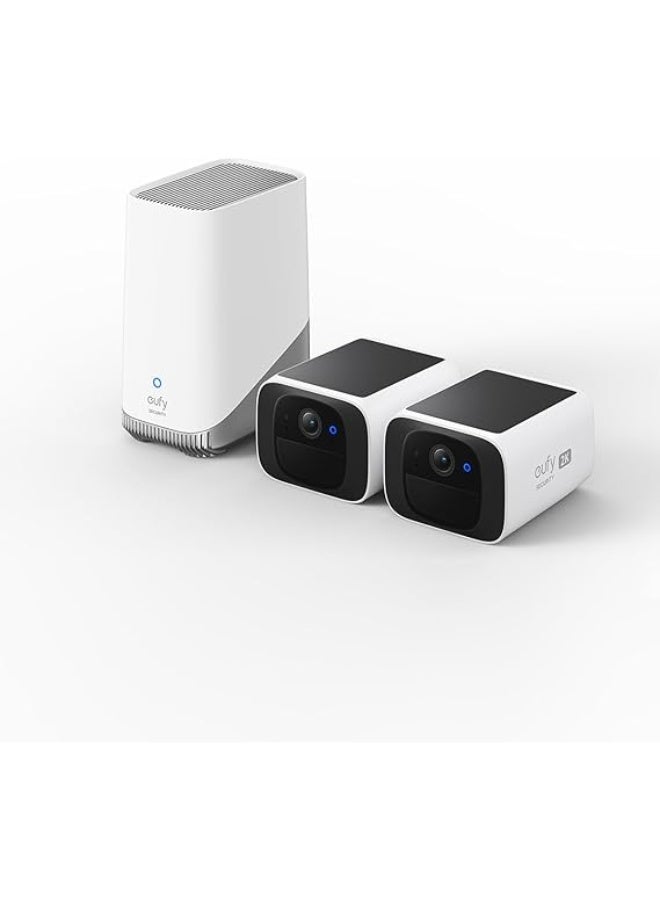 إيوفي كاميرا مراقبة تعمل بالطاقة الشمسية، لاسلكية خارجية، طاقة مستمرة - Image 1