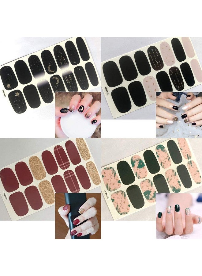 SILPECWEE 20 Sheets Nail Wraps For Women Nail Polish Strips Adhesive Nail Polish Sticker Gel Nail Strips Nail Art Accessories With 1Pc Nail File - Image 5