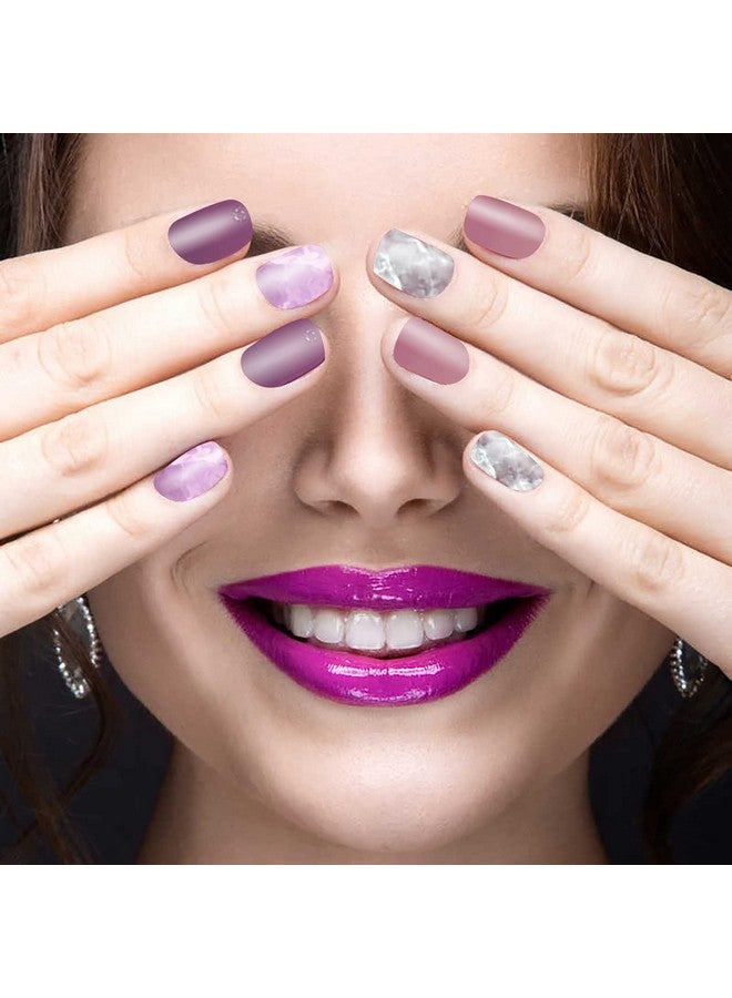 SILPECWEE 20 Sheets Nail Wraps For Women Nail Polish Strips Adhesive Nail Polish Sticker Gel Nail Strips Nail Art Accessories With 1Pc Nail File - Image 4