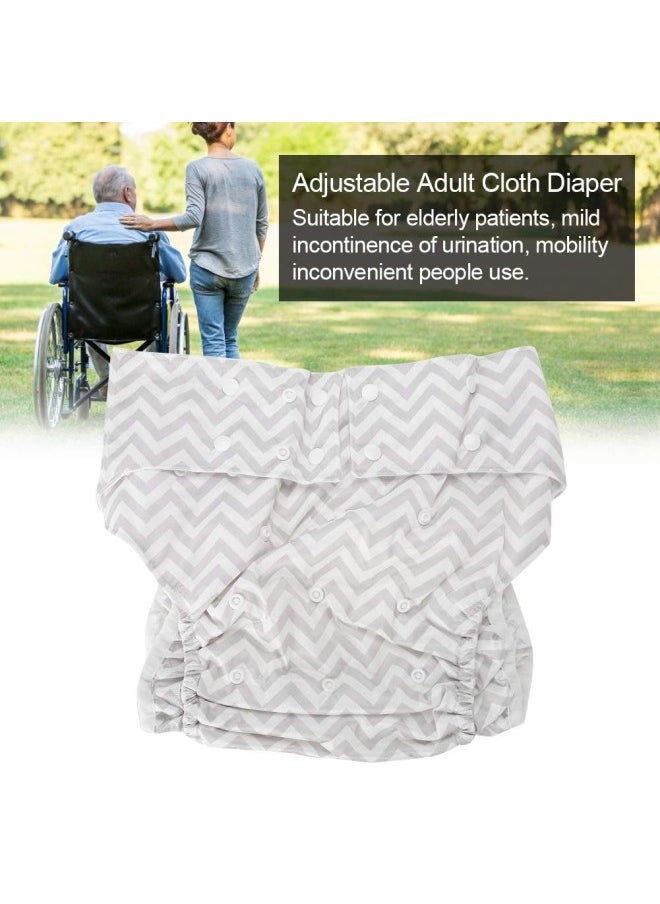 klarako Adult Cloth Diapers, Washable Adjustable Adult Pocket Nappy Cover Close-Fitting Reusable Diaper Incontinence Care Protective Underwear for Elderly Men Women  - Image 5