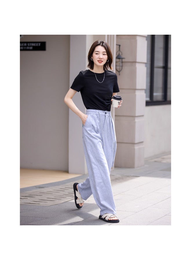 dme Demnasummer Short Sleeve T-shirt With Side Slit And Round Neck For Women - Image 3