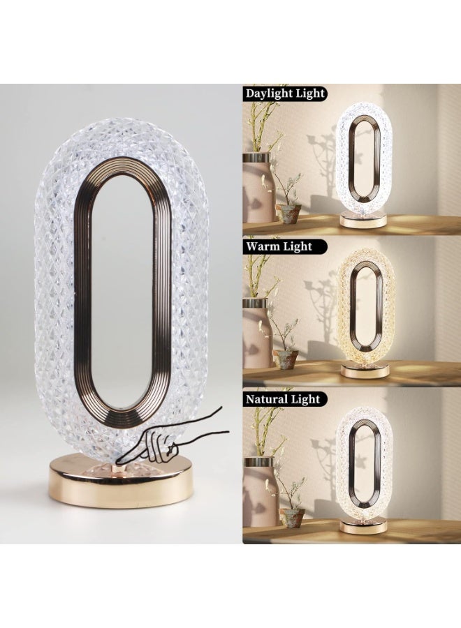 ناما مصباح رمضاني، زينة رمضان، مصباح طاولة كريستالي على شكل زيرو ، مصباح ليلي ليد يعمل باللمس، مصباح مكتب للمنزل وغرفة النوم وغرفة المعيشة وزينة طاولة رمضان قابل للشحن usb - Image 3