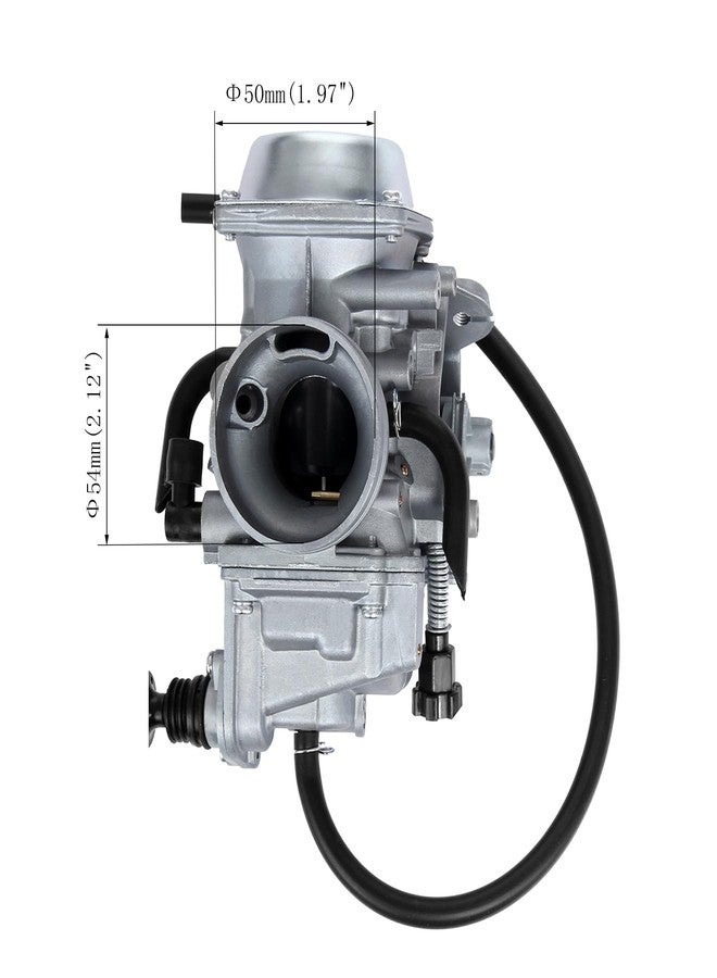 ATRACYPART مكربن لهوندا فور تراكس 300 TRX300FW موديلات 1993-2000، وفور تراكس TRX350 موديلات 1986-1987، وفورمان 400 موديلات 1997-2004، وفورمان 450 موديلات 1998-2004، وهوندا TRX300 رانشر موديلات 2000-2006، مع فلتر هواء، وفلتر زيت، وشمعة إشعال، وكابل خانق. - Image 5