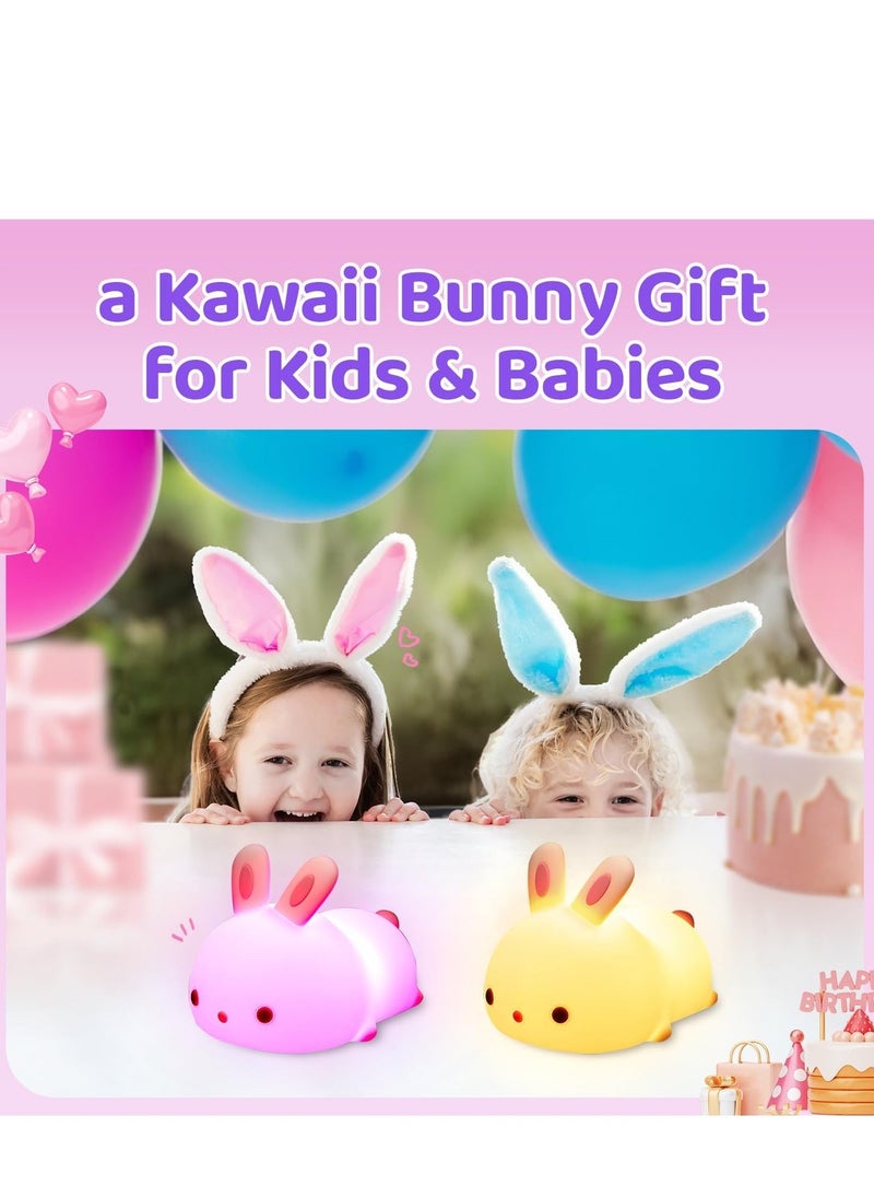 JAJEEK Kids Night Light – Cute Rabbit Design, Soft LED Glow, Dimmable, Rechargeable, Safe Touch Control, Perfect for Toddlers and Children’s Bedrooms, Nursery Nightlight - Image 5