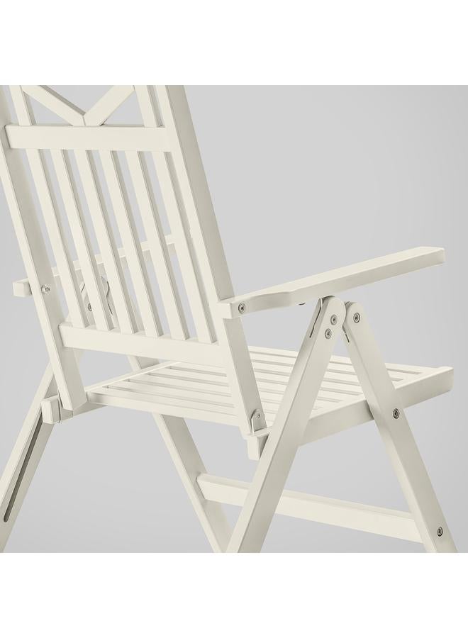 Zaboon Reclining chair, outdoor, white/beige - Image 3