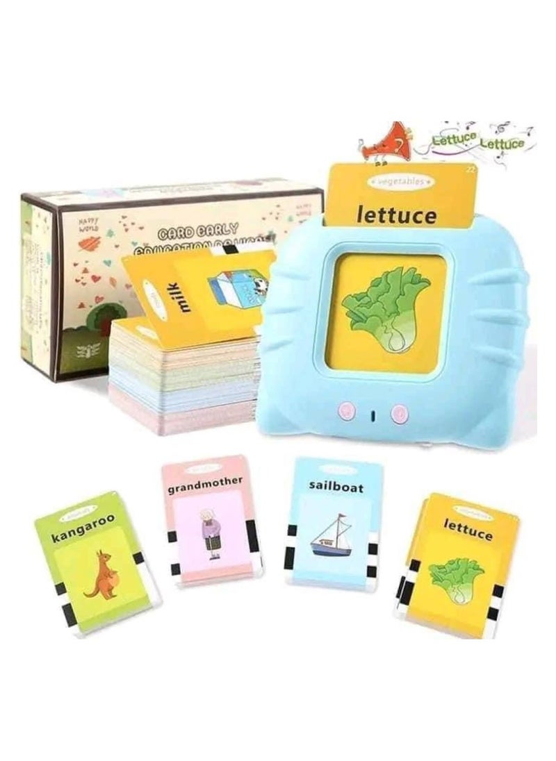 Arabic English Talking Flash Cards with 112 Sight Words for Kids Age 2 3 4 5 6 Years Old, Learn Arabic English for Kids, Bilingual Flash Card Games for Early Learning (Pink)  - Image 1