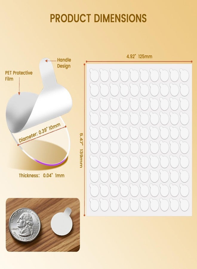 Veepaxx 300Pcs Double Sided Adhesive Dots, Removable Clear Dots Sticky Tack, Waterproof No Trace Dots Adhesive Putty for Wall Hanging Crafts, Balloons Party Decorations Poster Picture Festival Decoration 10mm - Image 2