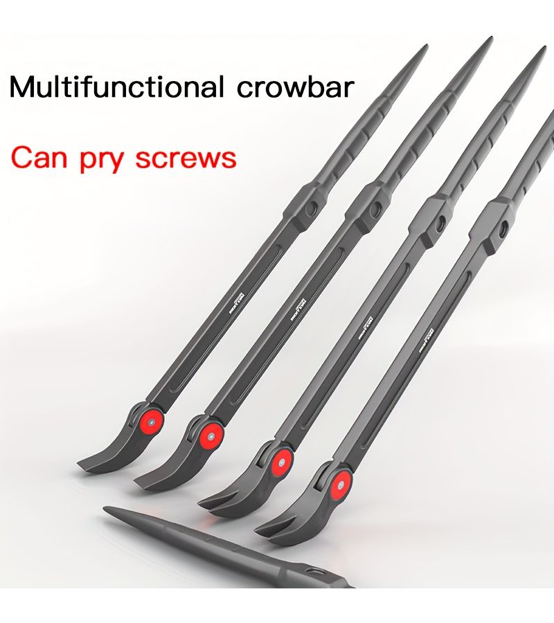1pc Crowbar Truck Pry Bar Tie Down Tightener Levering Bar Multi-Function Vehicle Tire Lever Tool Thickened Rotating Pry Bar - Image 1