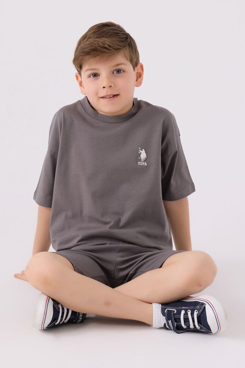 U.S. Polo Assn. Boys Anthracite Bermuda Set  - Image 3