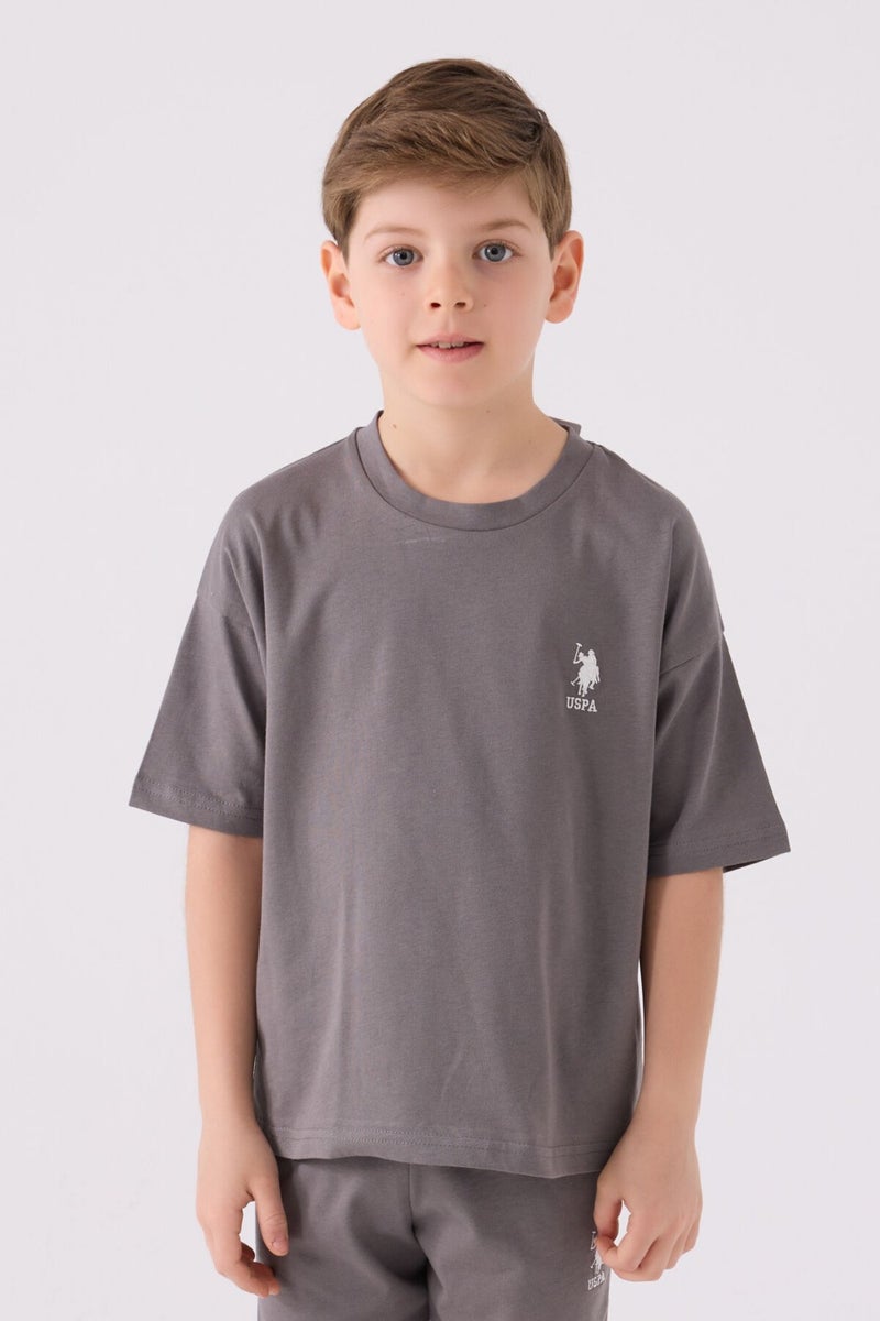 U.S. Polo Assn. Boys Anthracite Bermuda Set  - Image 2