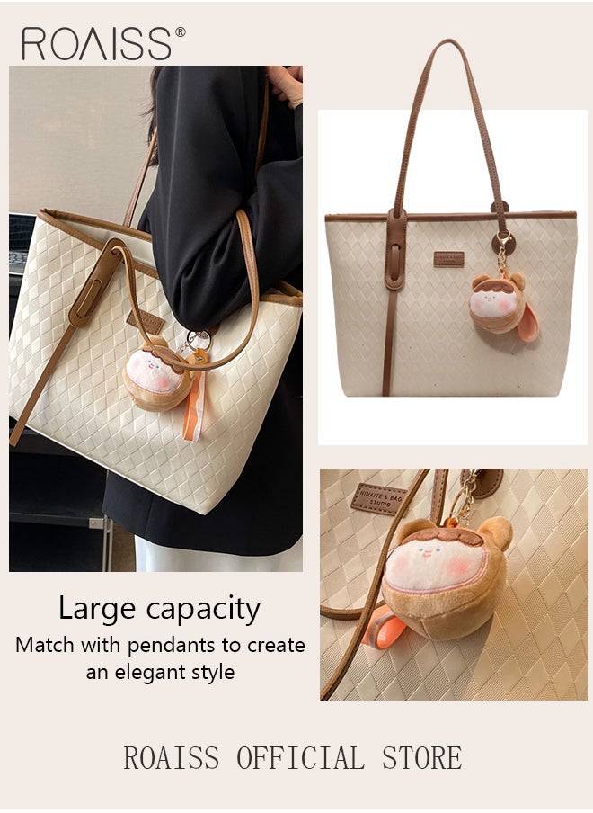 Women Canvas Single Shoulder Bag Spacious Student Bag Ladies Zippered Tote Bag for Commuting - pzsku/Z4D0FC807CD82AF60CF7DZ/45/_/1728980190/a2cf220e-aee0-4dc0-81df-25fea10e2f95