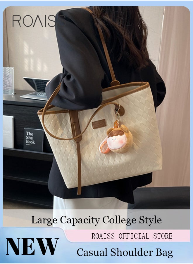 Women Canvas Single Shoulder Bag Spacious Student Bag Ladies Zippered Tote Bag for Commuting - pzsku/Z4D0FC807CD82AF60CF7DZ/45/_/1728980202/b0e3a5c4-82d2-48bd-bece-40f549bba6b0