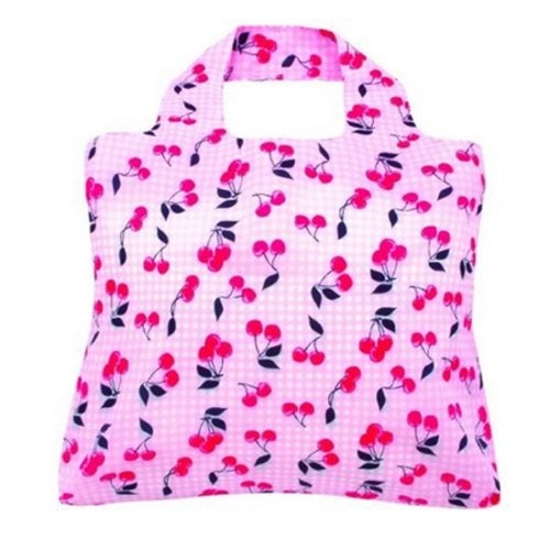 Wrapables Envirosax Lane Reusable Shopping Bags, Cherry, Set of 2 - Image 4