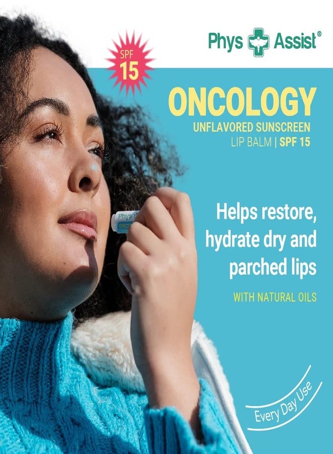 فايس أسيست مرطب شفاه فيز أسيست لعلاج الأورام بعامل حماية من الشمس 15، عضوي معتمد من وزارة الزراعة الأمريكية، بدون نكهة، يرطب ويحمي الشفاه الجافة والمتشققة أثناء العلاج الكيميائي أو الإشعاعي. عبوة من 3 قطع. - Image 3