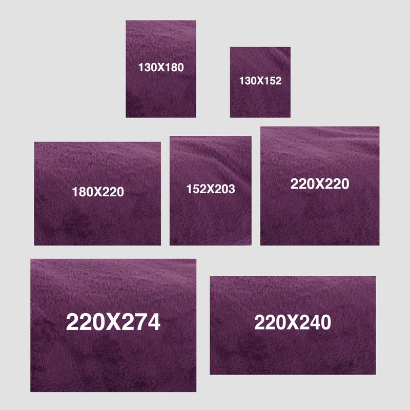 Mintra Home Throw Blanket for Couch, Soft Polyester Fleece Blanket, Cozy Lightweight Fuzzy Fall Décor Throw Blankets for Bed/Bed Cover/Couch Cover, 51” x 60” (XS, Purple) - Image 3