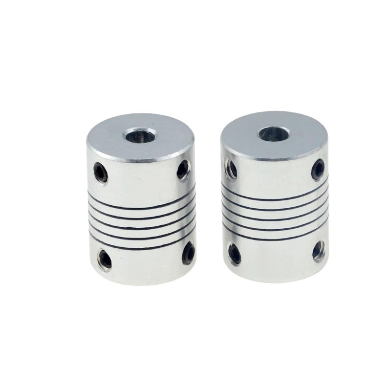 2pcs Flexible Motor Jaw Shaft Coupler 5x8mm OD19x25mm Size 5 X 5 - Image 2