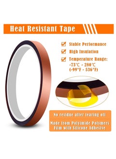 PRINTSHOP4ME Heat Resistant Tape For Sublimation,Heat Transfer Printing,Masking,Soldering,Protecting Circuit Board,Cellphone Data Line And Electrical Works  - Image 2