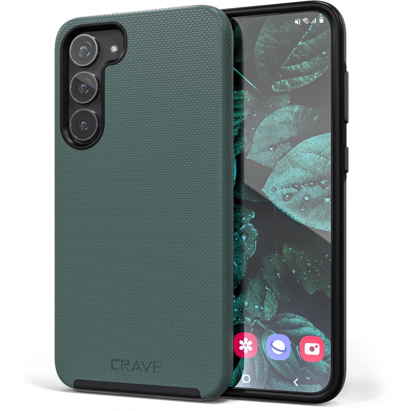 Crave for Samsung Galaxy S23 Plus Case, Shockproof Protection Dual Layer Case for Samsung Galaxy S23 Plus (6.6 inch) - Forest Green - Image 1