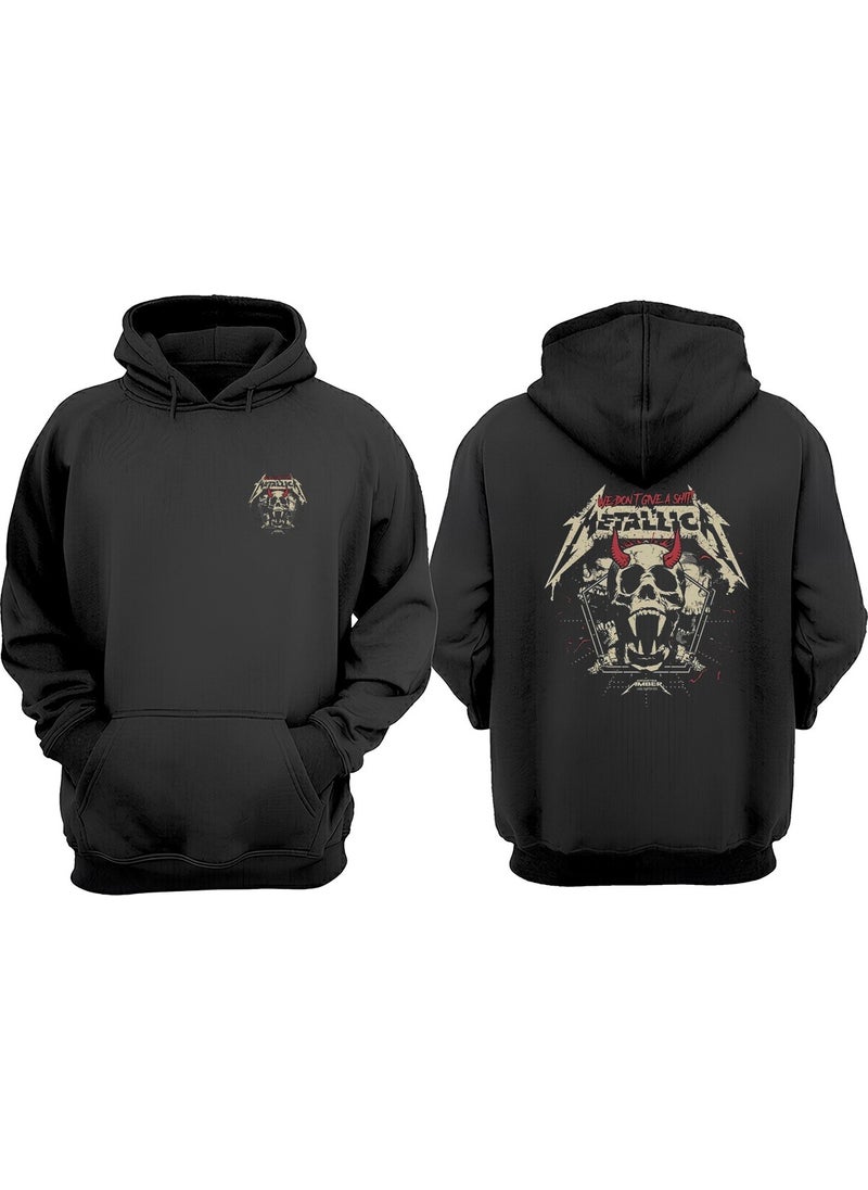 The Wert - Fck Yeah! Design Front Back Printed Regular Fit Black Sweatshirt - Image 1