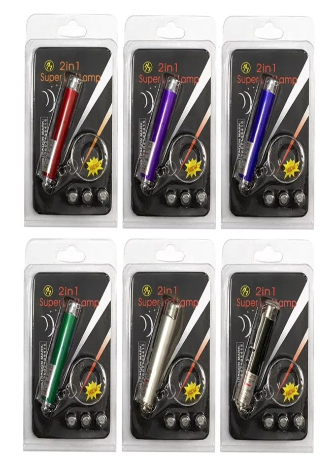 Shopipistic لعبة ليزر للقطط من شوبستيك 2 في 1 مع مصباح LED - مؤشر ليزر أحمر، لعبة تفاعلية للقطط والكلاب المنزلية، قلم إضاءة صغير مع 3 بطاريات مرفقة - ألوان عشوائية (قطعة واحدة) - Image 3